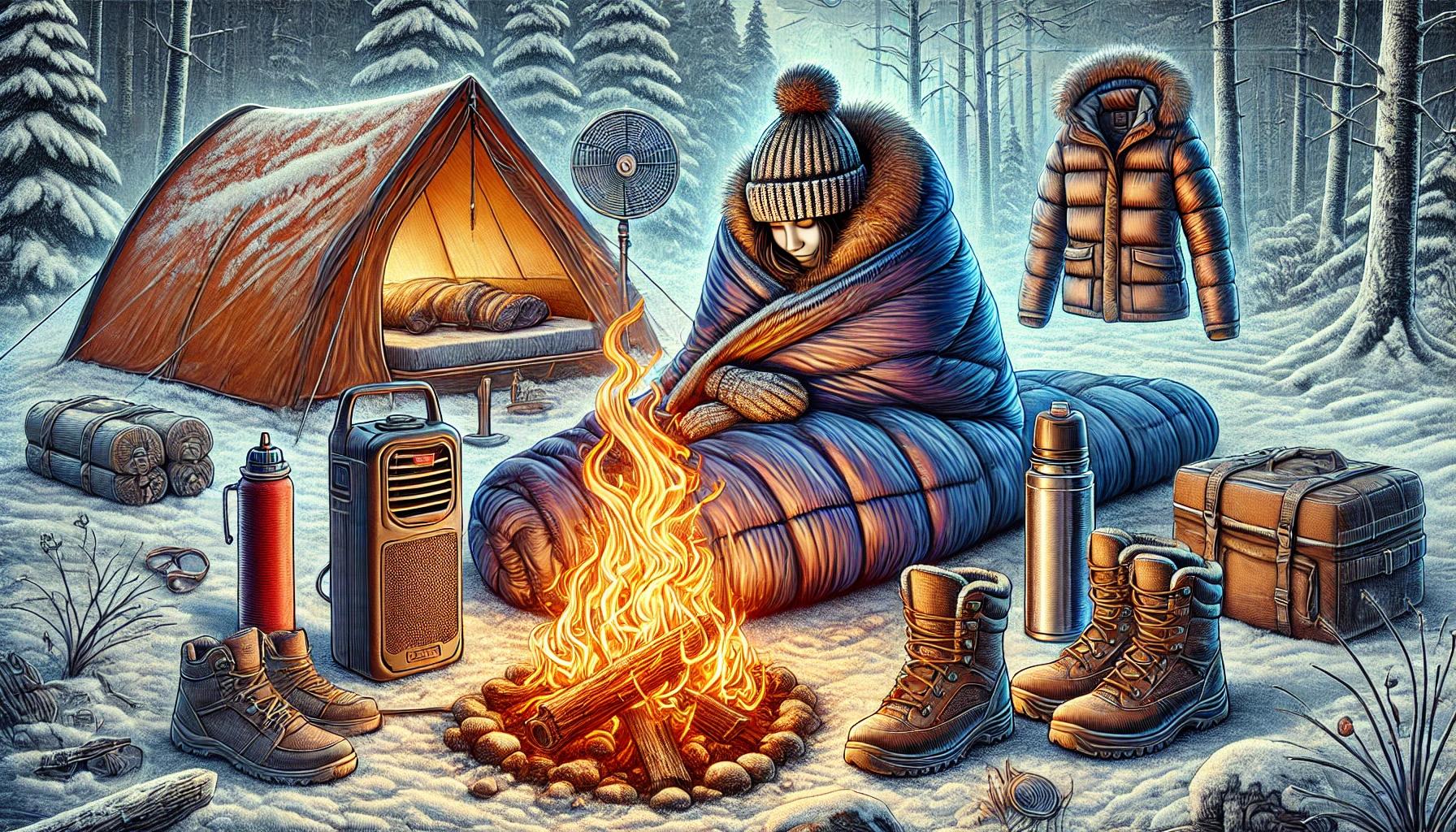 How to Stay Warm While Camping in Cold Weather