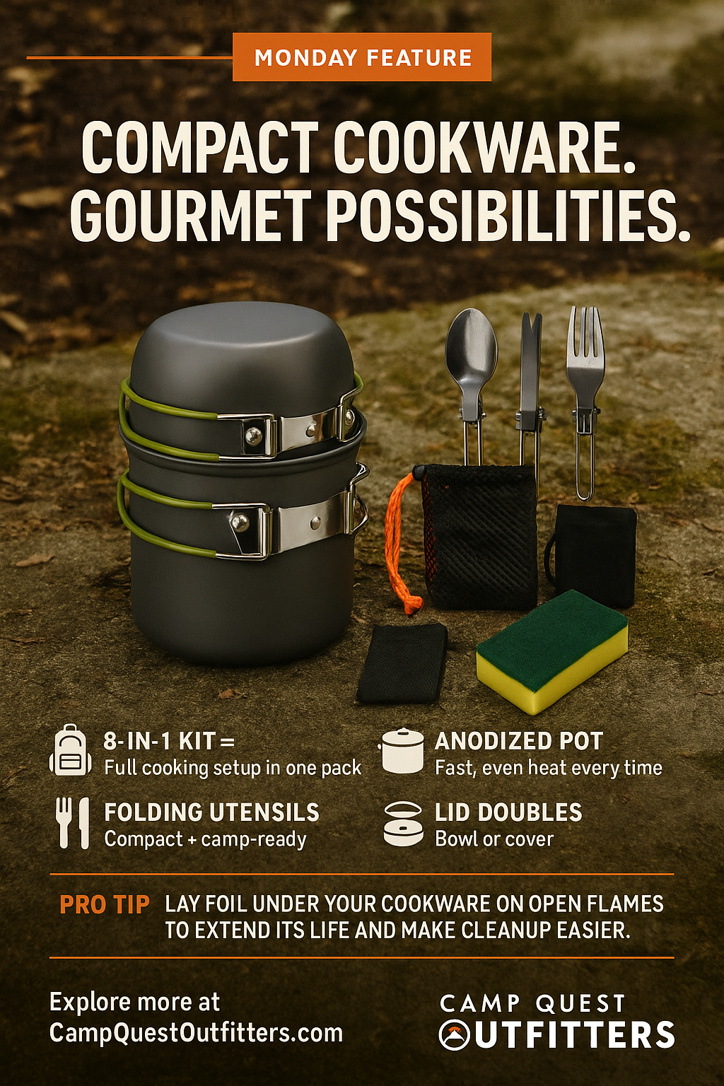 The 8-in-1 Cookware Kit That Makes Campsite Meals Feel Gourmet