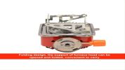 Mini Windproof Foldable Square Gas Stove for Outdoor Camping