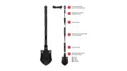 MULTI-PURPOSE 8 IN 1 SURVIVAL SHOVEL-BLACK