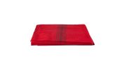 NAVY-STRIPED RED WOOL BLANKET