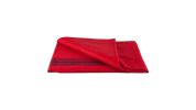 NAVY-STRIPED RED WOOL BLANKET