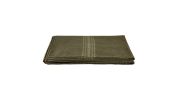 KHAKI-STRIPED OLIVE DRAB BLANKET