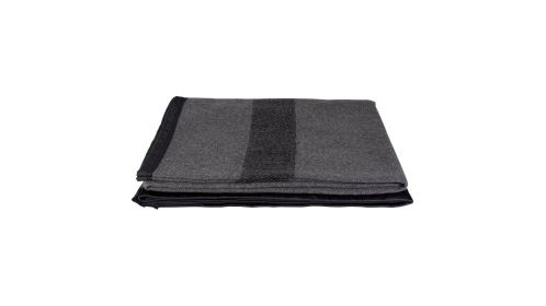 GERMAN ARMY STYLE BLANKET-GREY WITH BLACK STRIPES