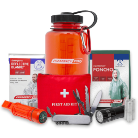 Emergency Survival Bottle Kit – 10 Essentials for Hiking, Camping & Emergencies