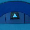 Waterproof Camping Tent 4 Persons Navy Blue/Light Blue