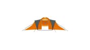 9-Person Family Camping Tent Gray and Orange