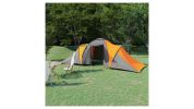 6-Person Family Tent  Gray and Orange