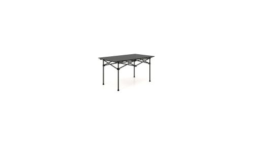 Aluminum Camping Table for 4-6 People with Carry Bag-Black