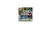 Aluminum Camping Table for 4-6 People with Carry Bag-Black