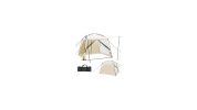 10 × 10 Feet Screened Canopy Tent with Vestibule & Zippered Door