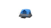 Outdoor Camping Tent with Removable Floor Mat - Blue
