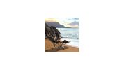 Folding Camping Chair with Footrest Camping Lounge Chair with Carry Bag-Black