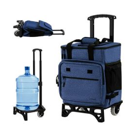 Leakproof Rolling Cooler with Detachable Bottom Plate - 50-Can Capacity