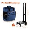Leakproof Rolling Cooler with Detachable Bottom Plate - 50-Can Capacity