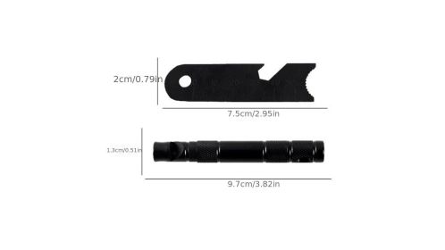 Multifunctional Lighting Stick Compass Survival Whistle; Waterproof And