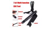 Multifunctional Lighting Stick Compass Survival Whistle; Waterproof And