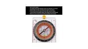 Portable Compass With Ruler Scale For Scout Hiking Camping Boating;
