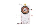 Portable Compass With Ruler Scale For Scout Hiking Camping Boating;