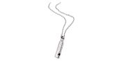 Emergency Survival Whistle Portable Stainless Steel Pendant Necklace