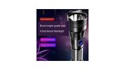 USB Chargeable Strong Light Handheld Flashlight; Plastic Material