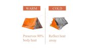 Outdoor Waterproof Emergency Tube Tent Shelter Survival Tent For Two People