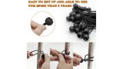 6 Inch Bungee Cords with Balls, 20pcs 