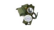Military-Style Lensatic Compass with Camouflage Cover