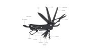 Stainless Steel 15-in-1 Multitool Pocket Knife Nylon Sheath