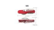 Folding Camping Utensils Cutlery Set 4in1 Stainless Steel Spoon Fork Knife
