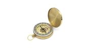 Outdoor Multifunctional Pure Copper Flip Cover Luminous Compass; Pocket Watch
