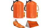 Emergency Sleeping Bags, Lightweight Thermal Bivy Sack, 2 Packs 