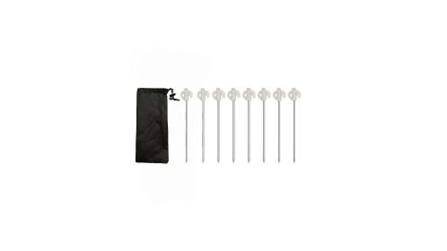 Heavy Duty Tent Stakes and Ground Nails for Camping - 8pcs Glowing Pegs