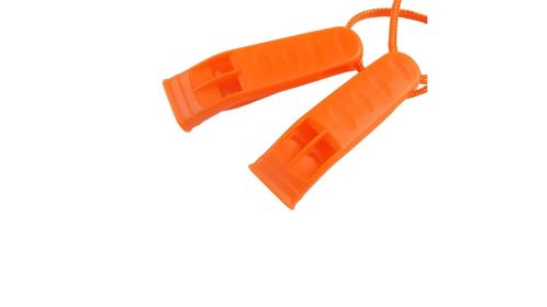 Survival Safety Whistle with Reflective Lanyard for Emergency Use