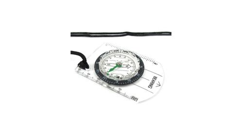 GOXAWEE Outdoor Backpacking Transparent Plastic Compass Tool For Camping;