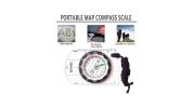 GOXAWEE Outdoor Backpacking Transparent Plastic Compass Tool For Camping;