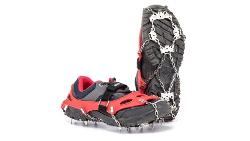 Outdoor 16 tooth Ice Claw Red Rubber Leather 201 Steel Chain and 304 Steel Claw
