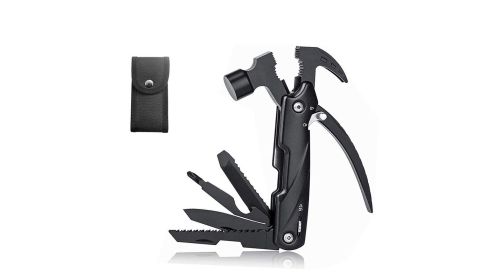 Portable Stainless Steel Claw Hammer Pocket Multitool Tool With Nylon Sheath