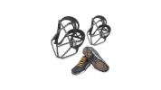 1 pair Traction Cleats Iron Chain Anti-skid Shoe Cover for Climbing & Hiking