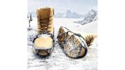1 pair Traction Cleats Iron Chain Anti-skid Shoe Cover for Climbing & Hiking