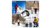 1 pair Traction Cleats Iron Chain Anti-skid Shoe Cover for Climbing & Hiking