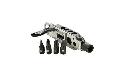 Multifunctional Keychain Tool Kit with LED Flashlight and Bottle Opener