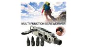 Multifunctional Keychain Tool Kit with LED Flashlight and Bottle Opener