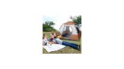 Spring Quick Opening Four-Person Family Tent, Brown 