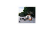 Spring Quick Opening Four-Person Family Tent, Brown 