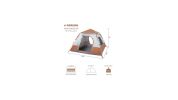 Spring Quick Opening Four-Person Family Tent, Brown 