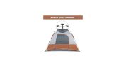 Spring Quick Opening Four-Person Family Tent, Brown 