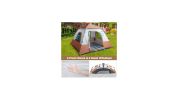 Spring Quick Opening Four-Person Family Tent, Brown 