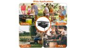 Folding Camping Table Portable Lightweight Aluminum Roll-up Picnic BBQ Desk