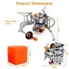 Powerful Portable Gas Stove for Camping with 4000W Foldable Design